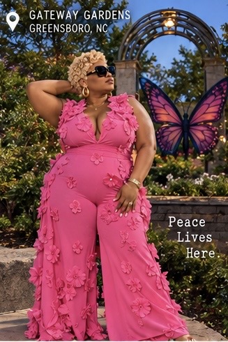 Stronger the Creator in pink at Gateway Gardens in Greensboro